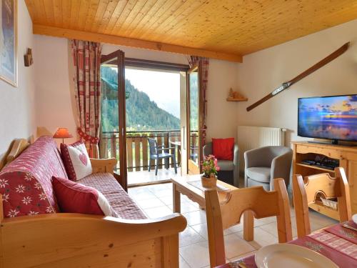 Appartement confortable à Châtel, 7 pers, parking, balcon
