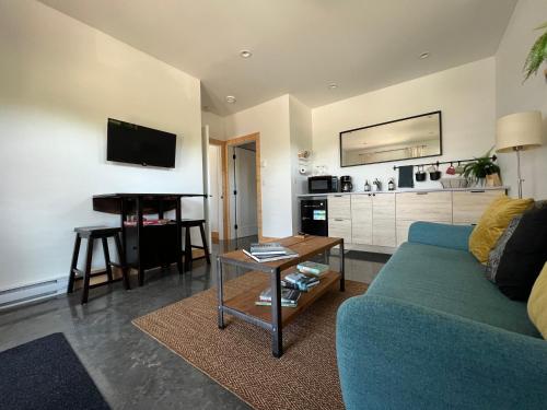 Kuchyň nebo kuchyňský kout v ubytování Slack tide suite