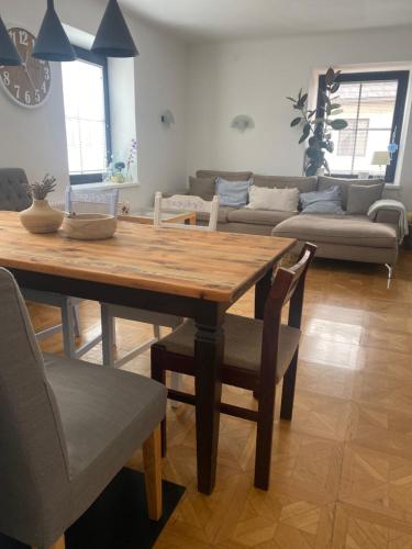 Posezení v ubytování hello. DIE FERIENWOHNUNG