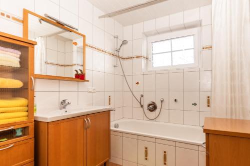 Koupelna v ubytování Ferienwohnung Hügelland