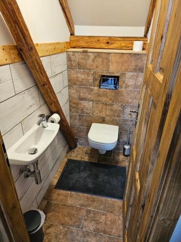Koupelna v ubytování Božská usedlost