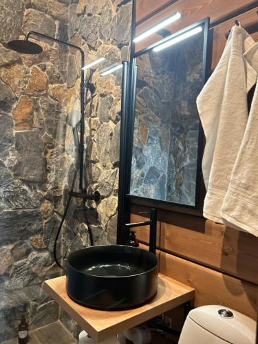 Ένα μπάνιο στο Idre Mountain Lodge dream with outdoor Jacuzzi !