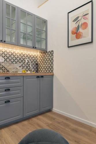 Kuchyň nebo kuchyňský kout v ubytování Budapest Design Condo by NW