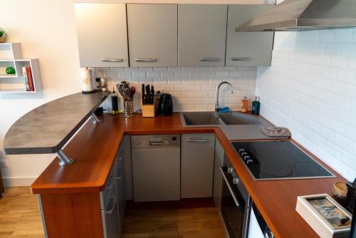 Dapur atau dapur kecil di Escapade à la mer