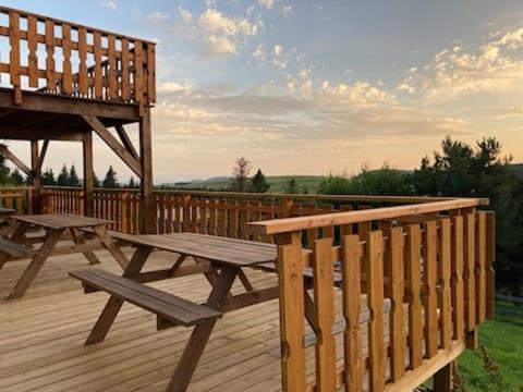Balkón alebo terasa v ubytovaní Chalet- Capacité 8/10 pers au cœur de la station