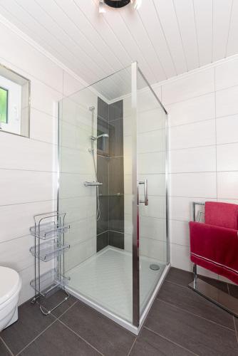 Bilik mandi di Ferienhaus Lieblingsdüne