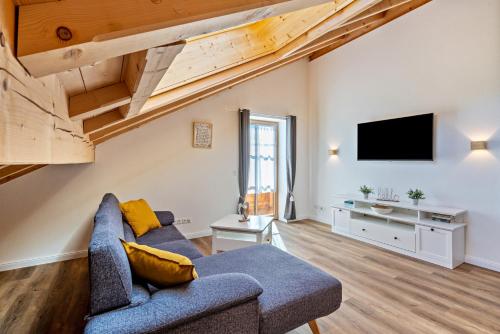 TV a/nebo společenská místnost v ubytování Wohnung Brauneck