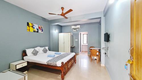 Postel nebo postele na pokoji v ubytování Jackson Beach House Calangute