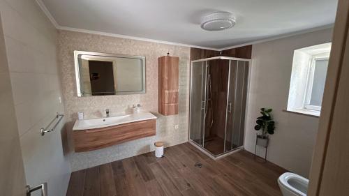 Koupelna v ubytování Villa Dalma