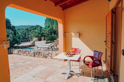 Χώρος καθιστικού στο Agriturismo Rocce Bianche