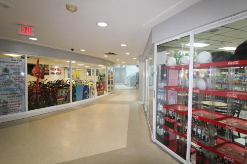 a store aisle with a lot of products at Castle B6 in Miami Beach