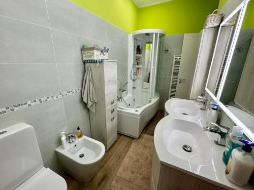 Koupelna v ubytování Samu Home