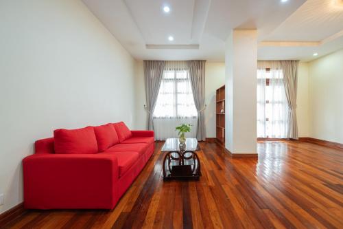 Posezení v ubytování E&V Apartment