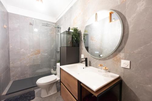 Koupelna v ubytování Appartement Cosy de 80 m2 Proche Parc et Hypercentre