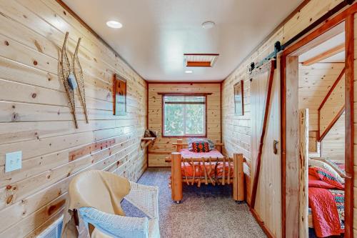 Posezení v ubytování Twin Feathers Cabin
