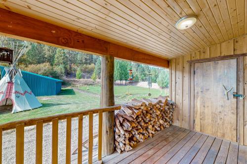 Zahrada ubytování Twin Feathers Cabin