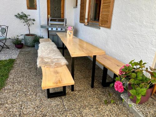 Patio nebo venkovní prostory v ubytování Alpflower