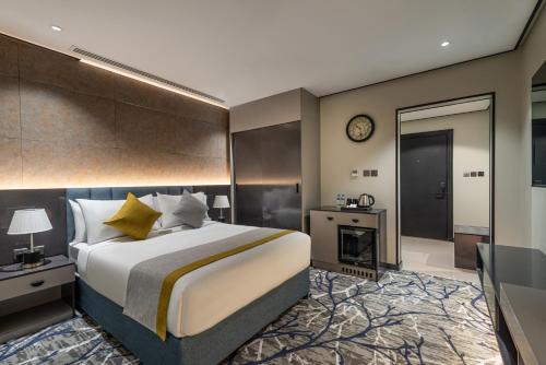 Ross Hotelにあるベッド