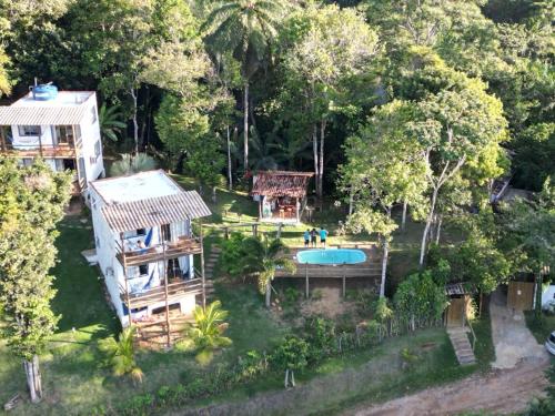 an aerial view of a resort with a swimming pool at Vila Boa Vista Itacaré in Itacaré