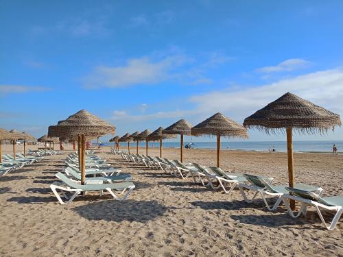 Apartamento dos habitaciones primera línea de playa