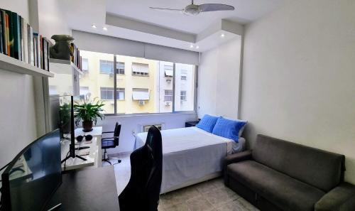Гостиная зона в Apartamento Temporada Copacabana