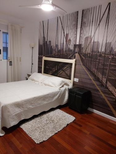 Postel nebo postele na pokoji v ubytování Bonito piso 4 habitaciones en Bétera