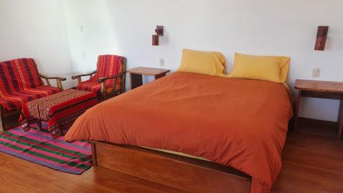 Letto o letti in una camera di Campo Santo