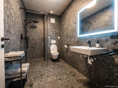 A bathroom at Apartment in Mieders near Ski Lift