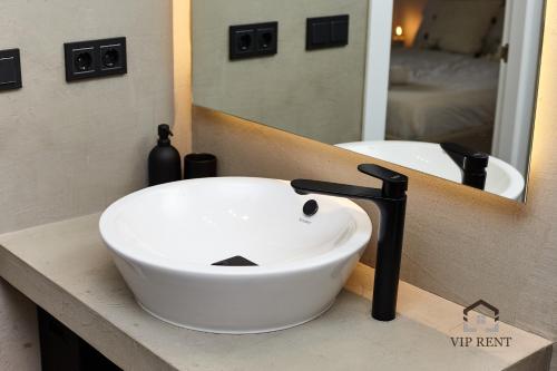 Bagno di Chalet el Salze lujo con jardin y vistas en la Massana