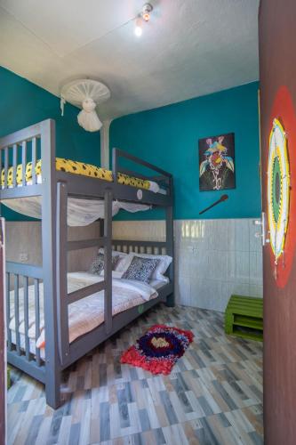 Banana Farm Eco Hostelにあるベッド