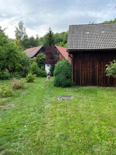 Zahrada ubytování Chaloupka v srdci Křivoklátska