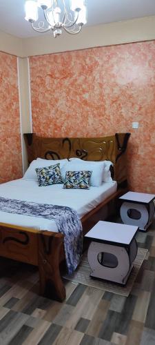 Una cama o camas en una habitación de Sajaairbnb