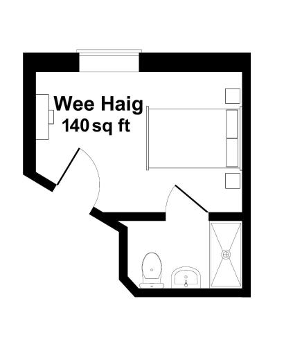 a floor plan of a wee hog it at Inglewood House and Spa in Alloa