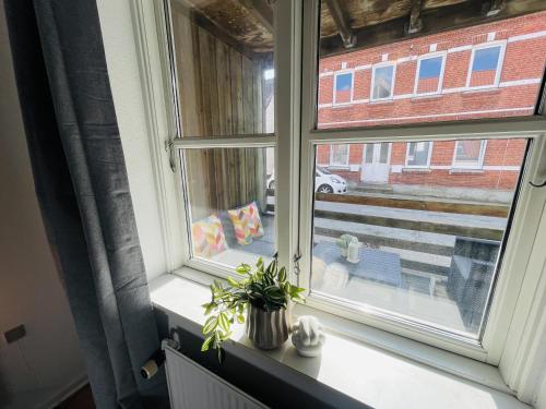 Balkón nebo terasa v ubytování aday - Central Terrace Apartment in Hjorring