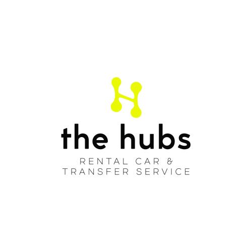 a logo for the huts rental car and transfer services at Ikaros Suites in Amoudara Herakliou