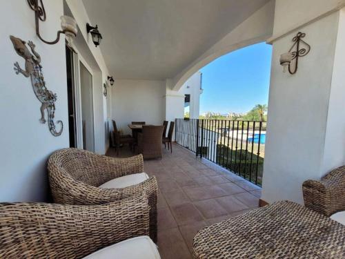 Belle vue sur la piscine