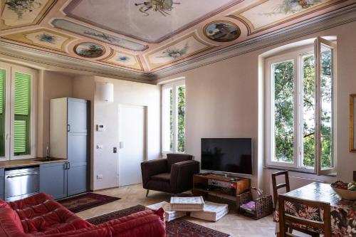 Posezení v ubytování Villa Smeralda - Luxury on the Italian Riviera