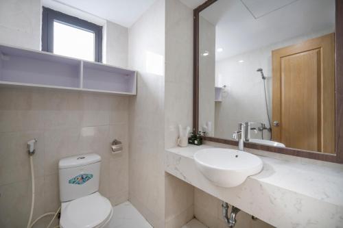 Phòng tắm tại Muong Thanh Luxury Apartment Seaview