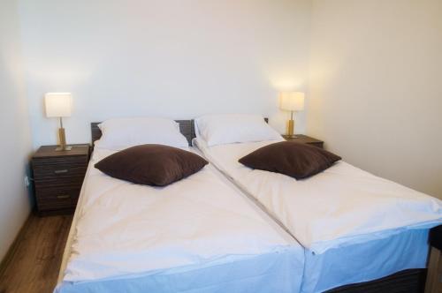 Katil atau katil-katil dalam bilik di Mazurski Zakątek-Apartamenty