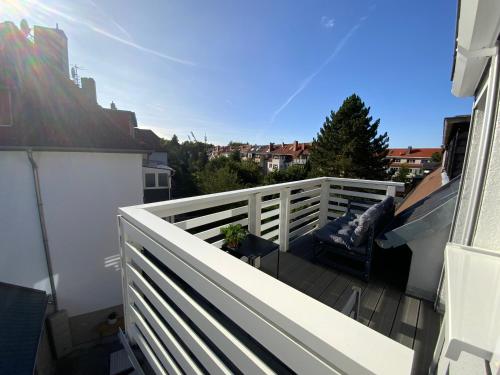 Balkón nebo terasa v ubytování M.C. Apartment Erfurt Südpark