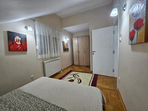 Cama o camas de una habitación en Luxury Apartments Belgrade
