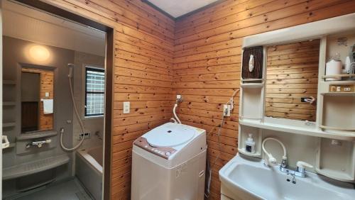 Koupelna v ubytování GUESTHOUSE YANAGIYA