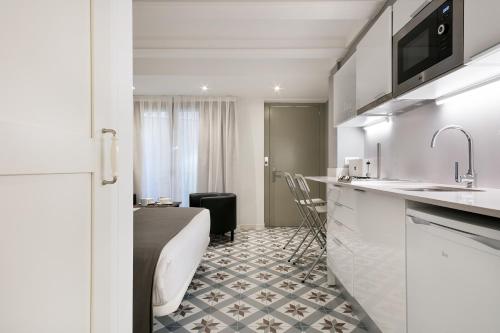 Koupelna v ubytování Uma Suites Sagrada Familia