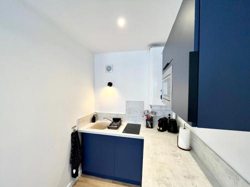 Η κουζίνα ή μικρή κουζίνα στο Appartement - Bourges