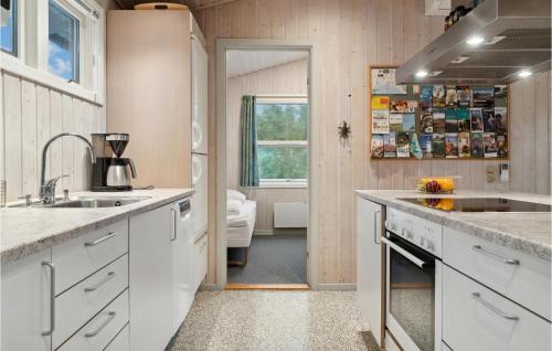 Kuchyň nebo kuchyňský kout v ubytování 4 Bedroom Pet Friendly Home In Ebeltoft