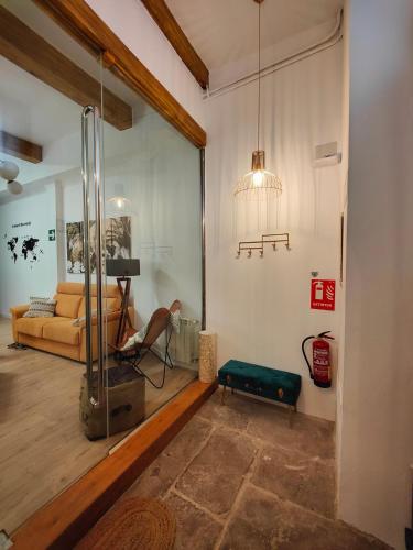 a living room with a couch and a table at Apartamentos Santander 1 in Santander