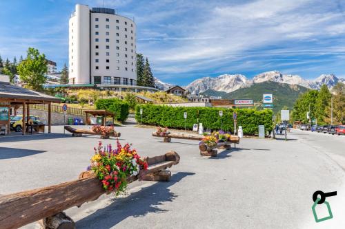 Nespecifikovaný výhled na hory nebo výhled na hory při pohledu z hotelu