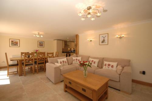 A seating area at Poet's Barn 