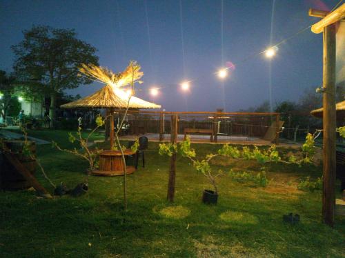 Taman di luar Cabañas El Sauce
