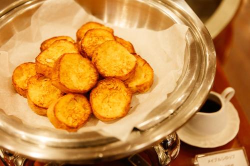 a pile of fried food in a blender at Kanazawa New Grand Hotel Premier in Kanazawa